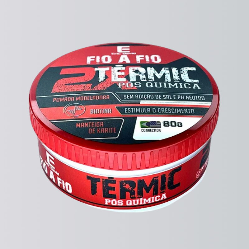 Pomada Modeladora Térmica pós química 80g 10uns