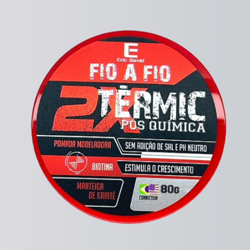 Pomada Modeladora Térmica pós química 80g 10uns
