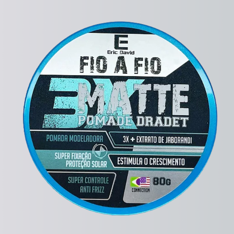 POMADA MODELADORA EFEITO MATTE FIO A FIO 80G 10 UNDS