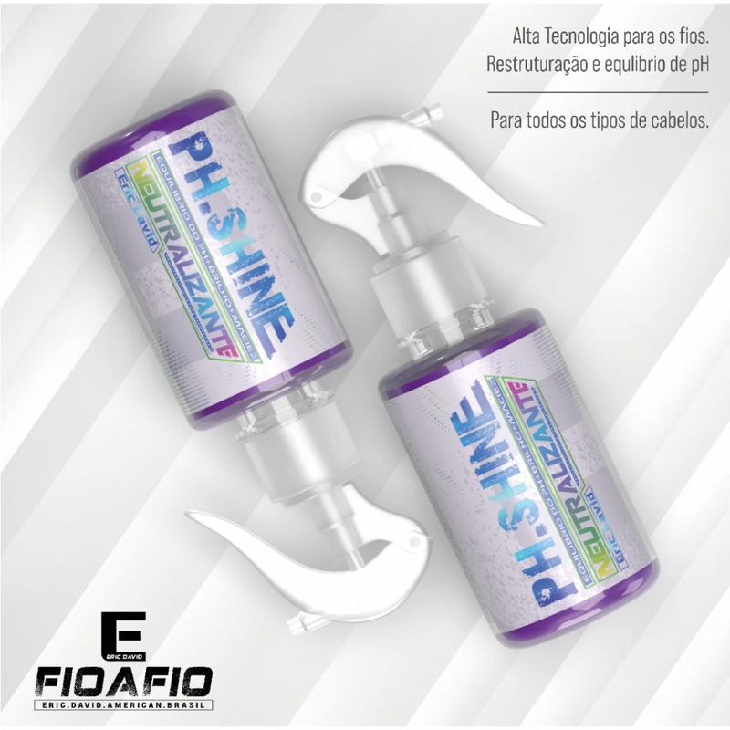 Alisamento Fio a Fio O Puro kit 4 produtos